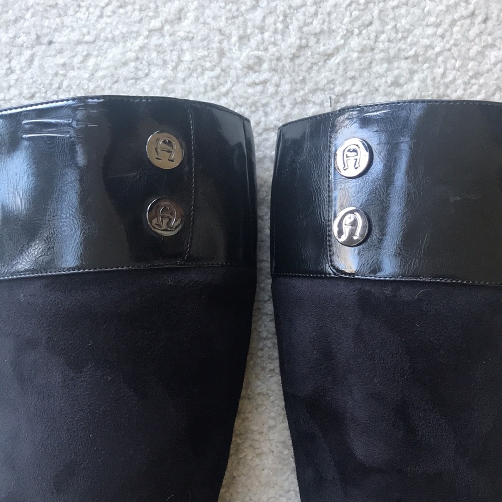 Etienne Aigner "Becky" Black Boots - Picture 2 of 10